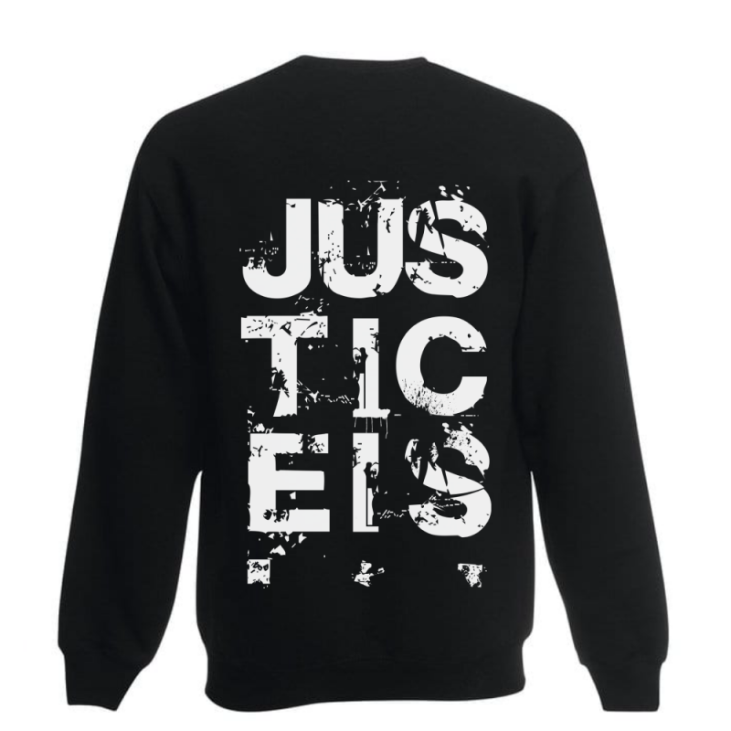 Justice is sweater back